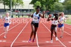 Girls under-15s 100 metres, North Eastern Track and Fields Champs., Middlesbrough. Photo: David T. Hewitson/Sports for All Pics